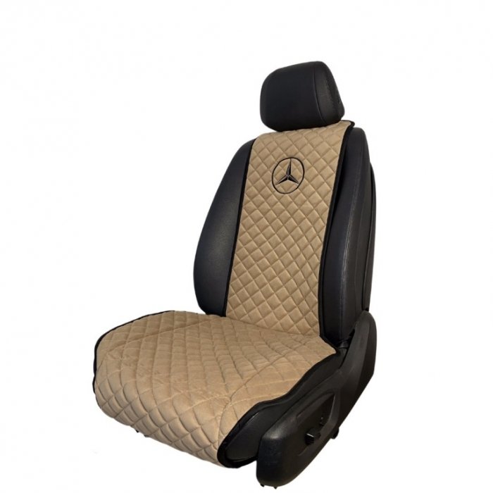 Накидки на сидения Передние накидки с вышивкой Mercedes