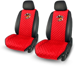 Комплект передних красных накидок с вышивкой 